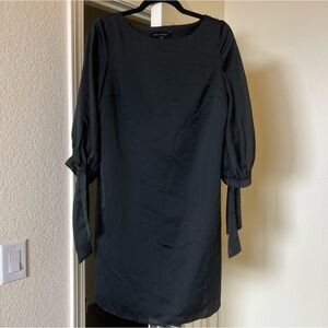Banana Republic Tie Sleeve Shift Dress Black